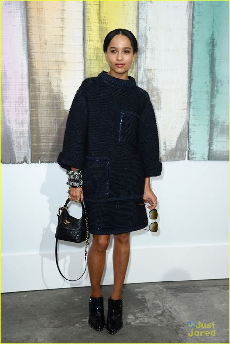 zoe kravitz chanel|zoe kravitz fashion show.